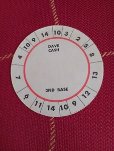Dave Cash Rare Vintage Cadaco All Star Baseball Game Disc Card Pirates - Picture 1 of 3