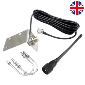 156-163Mhz External Antenna with 5M/16.4ft RG-58 Cable for Boat Sailboat Yacht - Zdjęcie 1 z 11