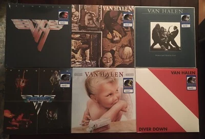 Van Halen 6 Vinyl Exclusive Records Sold Out Backstage Pass Replica RARE - Image 1 of 2