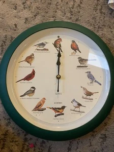 1997 MFA Quartz Singing Bird Clock 12 Most Popular North American Song Birds - Picture 1 of 6