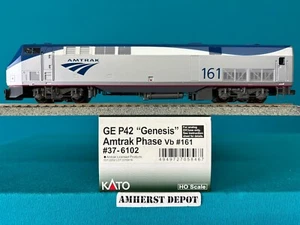 37-6102 Kato  Amtrak P42 Genesis Locomotive #161 DCC Ready HO Scale New - Picture 1 of 1
