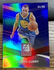 Stephen Curry 2014-15 Panini Donruss Elite Blue /99 Color Match #8