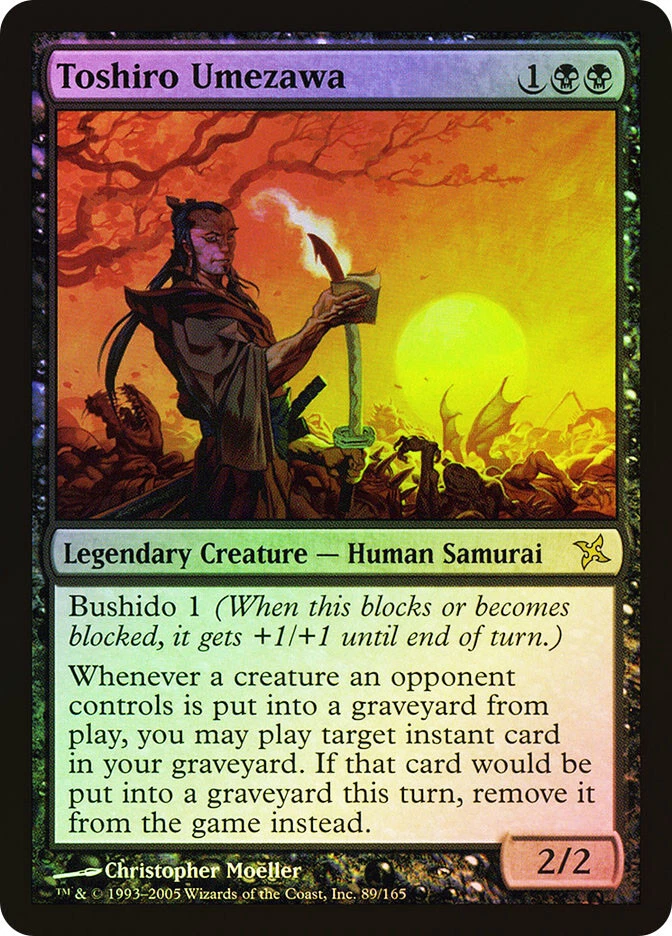 MTG FOIL Toshiro Umezawa  - Betrayers of Kamigawa #89 - Image 1 of 1