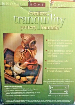 FUENTE CERÁMICA TRANQUILIDAD INALÁMBRICA NUEVA EN CAJA Foto 1 de 4