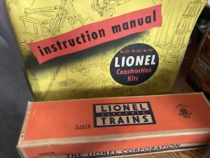 1950's LIONEL TRAINS No 3461 AUTOMATIC LUMBER CAR WITH BOX & INSERT - Picture 1 of 3