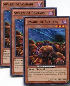 3 X YU-GI-OH SWARM OF SCARABS PROMO COMMON MINT AP03-EN016 - Picture 1 of 1