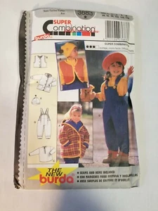 BURDA SEWING PATTERN NO. 3683 Unisex SUPER COMBINATION SIZES 18-mo.-6 - Picture 1 of 2