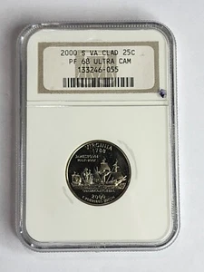 2000 S Virginia State Quarter NGC PF 68 Ultra Cameo - Picture 1 of 4