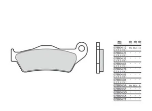 Für CAGIVA 900 ELEFANT - Bremsbeläge Vorn - BREMBO - 38800050 - Picture 1 of 1