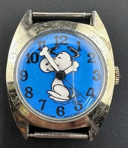 Working 1950’s Swiss United Feature Shultz Peanuts Snoopy Vintage Watch K0 - Picture 1 of 7