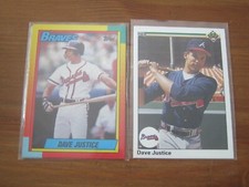 David Justice 4 Rookie Card lot Upper Deck / Topps  ZB3