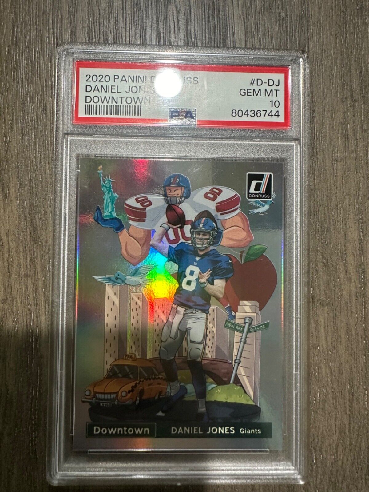 2020 Donruss Optic DOWNTOWN Daniel Jones PSA 10 Giants