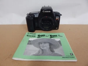Canon EOS Rebel S II 35mm Film Camera Body w/ Instruction Manual Tested - Picture 1 of 6