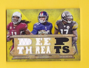 2012 Topps Triple Threads Relic Combo Gold #TTRC42 Cruz/Fitzgerald/Wallace 1/9!
