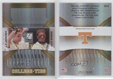 2007 Donruss Elite Extra Edition College Ties Gold Julio Borbon JP Arencibia