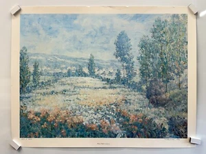 Thomas Ho Champ de fleurs lithographie signée/numérotée art print 34x26" 1988 - Photo 1/10