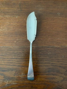 COLTELLO DA PESCE ARGENTO-XIX SECOLO-con bandiere - Foto 1 di 3