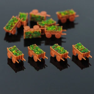 12pcs Model Float Flower Bed N Scale Flowerbed 1:150 Park Garden Border Parter - Picture 1 of 6