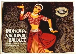 Original vintage poster INDIA BALLET DANCE FESTIVAL 1955 - Picture 1 of 1