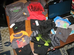 UNDER ARMOUR Toddler Boys 2 Piece Long Sleeve Shirt or Hoodie&Pant Set,MSRP35-45 - Picture 1 of 8