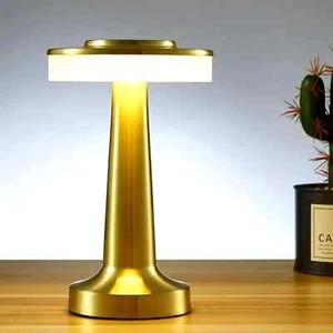 Tragbare Metall Schreibtischlampe LED Touch Sensor Dimmsteuerung Wiederaufladbar - Bild 1 von 6