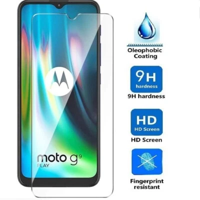 For Motorola Moto G5 G7 E5 Z2 E6 Tempered Glass Screen Protector Ultra Slim Film - Image 1 of 4