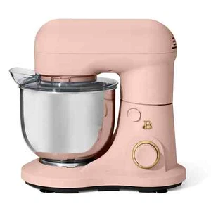 Stilvoller 3,5 Quart Standmixer von Drew Barrymore mit Edelstahlschüssel, Rosa Rose - Bild 1 von 12