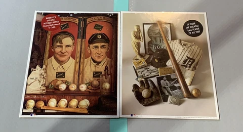 TY COBB The Georgia Peach 1993 MLB 11 x 14  Poster Print Collage No. 8 NEW Cover