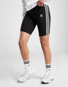 NEW Adidas 3-Stripes Adicolor Cycling Bike Shorts Black - Juniors/Girl’s Medium - Picture 1 of 6