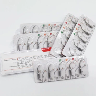 5Pcs/Pack Dental Ultrasonic Scaler Scaling Tips Fit for EMS/WOODPECKER Handpiece - Image 1 of 4