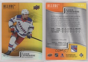2021-22 Upper Deck Allure Rainbow Orange Yellow Alexis Lafreniere #R-53