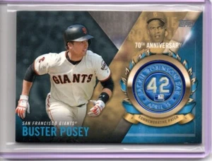 Buster Posey 2017 Topps - Jackie Robinson Day Commemorative Patch #JRPC-BP - Picture 1 of 2