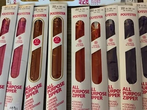 Coats & Clark All-Purpose Plastic Zipper 22"-Various colors - Picture 1 of 21