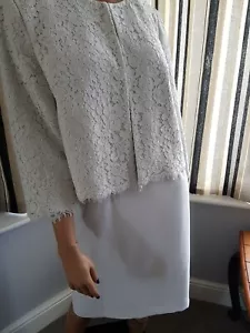 Stunning Mother Of The Bride Dress And Jacket Ivory Size 16 BNWT - Picture 1 of 12