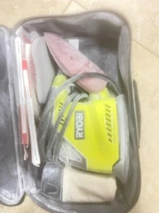 USED RYOBI CFS1503GK Corner Cat Sander - Green used condition with pads - Picture 1 of 1