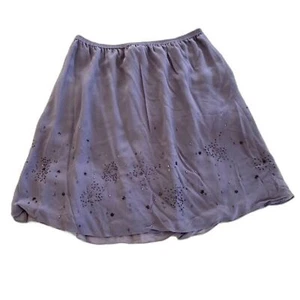 SILX size Large Beaded Ethereal Fairycore Flowy Purple Skirt - Picture 1 of 7