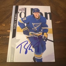 Torey Krug Signed Card