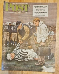 Original Saturday Evening Post November 25, 1950 Football, Edna Millay, Korea - Picture 1 of 7