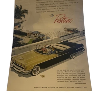 Pontiac Strato Streak Power 1956 de colección publicidad publicitaria - Imagen 1 de 6