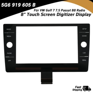 8" Glas Touch Screen Digitizer 5G6919605B Für VW Golf 7 POLO Passat B8 Car Radio - Bild 1 von 9