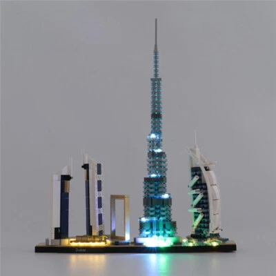 USB Light Kit For 21052 LEGOs Architecture Dubai Bricks Set - Image 1 of 4