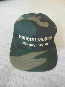GM  Camo Vintage Snapback Camo Military Trucks General Motors Hat * - Picture 1 of 3