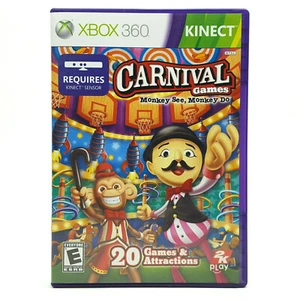 Carnival Games Monkey See Monkey Do W/ Manual | Xbox 360 | Kinect Req | Tested - Picture 1 of 4
