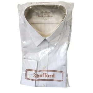 Vintage NEW Shefford by Anderson Little Classic White Dress Shirt 16 32/33 - Picture 1 of 9