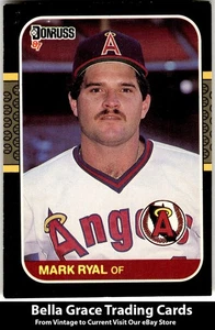 1987 Donruss #583 Mark Ryal California Angels Rookie MLB Baseball - Picture 1 of 2