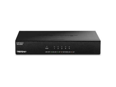 TRENDnet 5-Port Unmanaged 2.5G Gaming Switch, TEG-S350, 5 x 2.5GBase-T Ports, - Image 1 of 4
