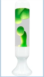 16 Inch Liquid Lamp, GreenLiquid with White Wax Motionin Liquid Relaxing Moti... - Picture 1 of 4