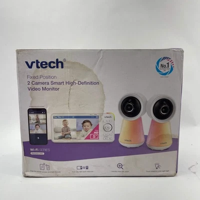Nuevo VTech 2-Cámaras Inteligente WiFi Video Monitor de Bebé Blanco RM5856-2HD Foto 1 de 3