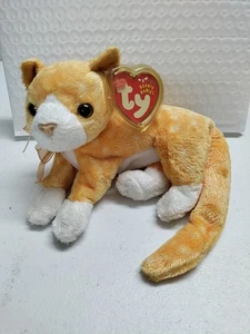 Ty Beanie Baby❤️TABS The Tabby Cat 7,5 Zoll NEU NEU MIT ETIKETT 2002 Vintage Plüsch siehe Hinweis!! - Bild 1 von 5