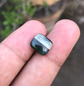 4.55 ct top quality natural bi color tourmaline cabochon loose gemstone - Picture 1 of 8